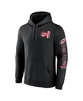 Fanatics Men's Black Carolina Hurricanes Revolution Pullover Hoodie