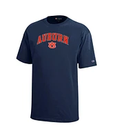 Champion Big Boys and Girls Navy Auburn Tigers Arch Over Logo T-Shirt