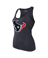 Majestic Women's C.j. Stroud Navy Houston Texans Name Number Tri-Blend Tank Top