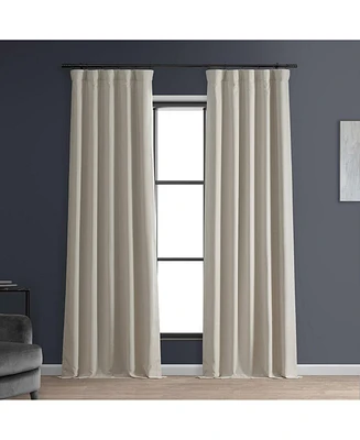 Half Price Drapes Caravan Beige Faux Linen Hotel Blackout Curtain