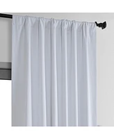 Half Price Drapes White Thermal Cross Linen Weave Blackout Curtain