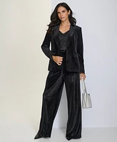 Calvin Klein Women's Wide-Leg Velvet Pants