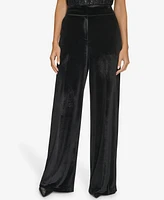 Calvin Klein Women's Wide-Leg Velvet Pants