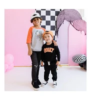 Sweet Wink Toddler Boys Checker Ghost Halloween 3/4 Shirt