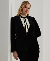 Lauren Ralph Plus Velvet Blazer