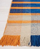 Safavieh Striped Kilim Iv STK701B 6'x6' Square Area Rug