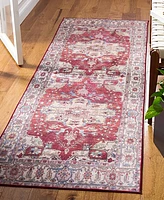 Safavieh Tucson Washable TSN106Q 2'6"x10' Runner Area Rug