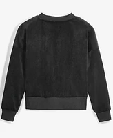 Calvin Klein Performance Big Girls Luxe Velour Sweatshirt