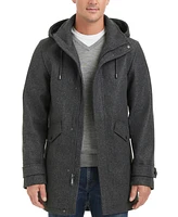 Vince Camuto Men's Hooded Zip and Snap-Front Coat