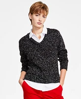 Liverpool Los Angeles Women's Layered-Look Collared Sweater