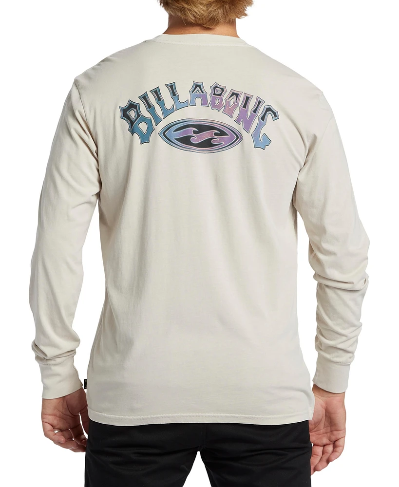 Billabong Men's Arch Wash Long Sleeve Wave Washed T-shirt