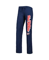 Concepts Sport Women's Heather Red/Heather Navy Columbus Blue Jackets Meter Muscle Tank Top Pants Sleep Set