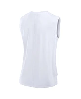 Fanatics Women's White Washington Commanders Studio Gym Tank Top