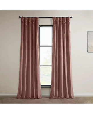 Half Price Drapes Wild Rose Heritage Plush Velvet Room Darkening Curtain
