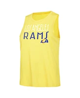 Concepts Sport Women's Royal/Gold Los Angeles Rams Muscle Tank Top Pants Lounge Set