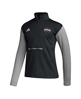 Adidas Men's Black Mississippi State Bulldogs Sideline Aeroready Half-Zip Top