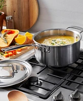 Demeyere Essential 5 Stainless Steel 4 Qt. 2-Piece Saucepan with Lid