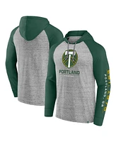 Fanatics Men's Steel Portland Timbers Deflection Raglan Pullover Hoodie