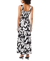 Vince Camuto Women's Printed Sleeveless Square-Neck Maxi Dress