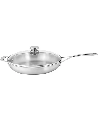 Demeyere Essential 5 Stainless Steel 2-Piece Fry Pan with Lid