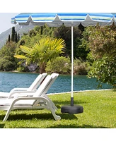 Sugift 18 Inch Fillable Heavy-Duty Round Umbrella Base Stand