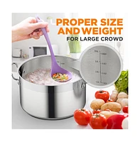 NutriChef Stainless Steel Cookware Stock Pot - 5 Quart, Heavy Duty Induction Pot, Soup Pot With Stainless Steel Lid