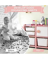 Costway Kids Toy Storage Organizer Toddler Playroom Furniture