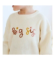 Sweet Wink Toddler Girls Sis Yarn Knit Sweater