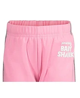 Pinkfong Baby Girls Baby Shark Fleece T-Shirt and Pants to