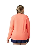 Free Country Plus SunFree Quarter Zip Cover-Up