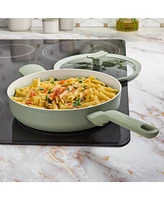 BergHOFF Leo Balance 5pc Nonstick Aluminum Cookware Set, Glass Lids