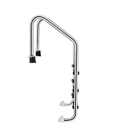 Skonyon 3-Step Stainless Steel Swimming Pool Ladder with Anti-Slip Step