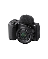 Sony Alpha ZVE10 Ii | Aps-c Interchangeable Lens Mirrorless with 16-50mm Lens Kit | Designed for Content Creators | Black