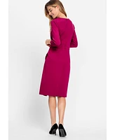 Olsen Women's Jersey Knit Faux Wrap Dress