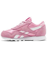 Reebok Toddler Girls Classic Nylon Stretch Lace Casual Sneakers from Finish Line