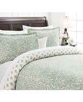 Chanasya Premium DamaskSage Duvet Cover Set - (104” x 90”) & 2 Pillow Shams (20” 36”) 3