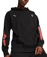 Puma Men's Ferrari Neon Race Relaxed-Fit Printed Hoodie