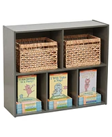 ECR4Kids Streamline 5-Compartment Storage Cabinet, 30in, Grey Wash