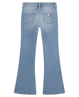 Guess Big Girls Denim Flare with All-Over Heat Seal Pearls Pants