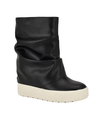 Guess Women's Guinna Fold Over Slouchy Silhouette Booties