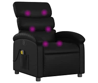 vidaXL Massage Recliner Chair for Adults, Single Theater Seating with Vibration Massage & Manually Adjustable Backrest/Footrest