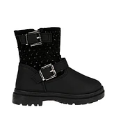 Bebe Toddler Girls Engineer With Rhinestones and Rivet Boot