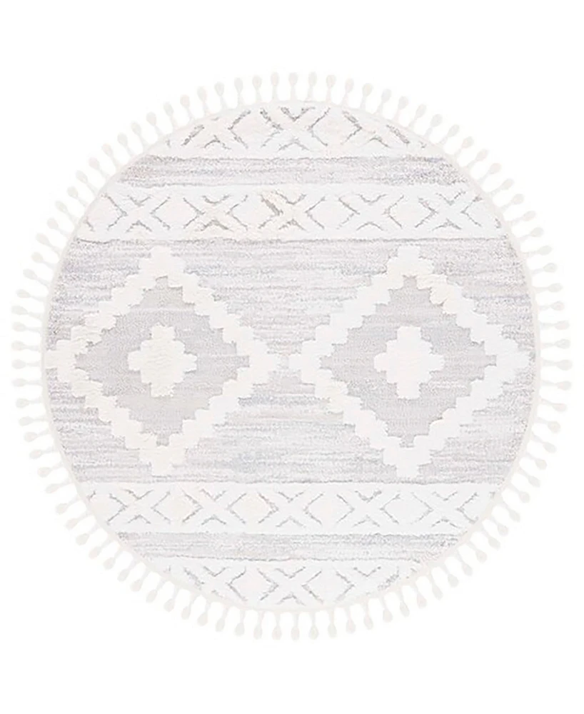 Safavieh Moroccan Tassel Shag MTS640A 3'x3' Round Area Rug