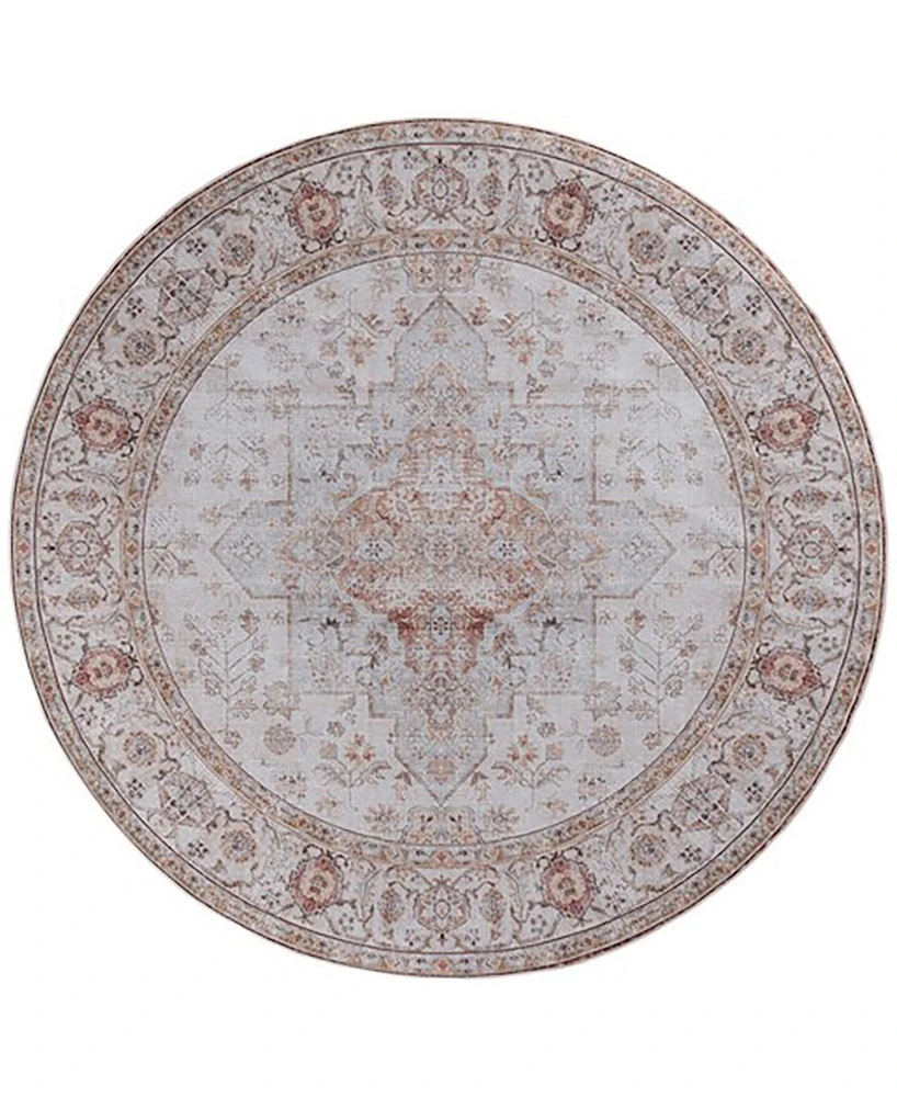 Safavieh Tucson Washable TSN105F 3'x3' Round Area Rug