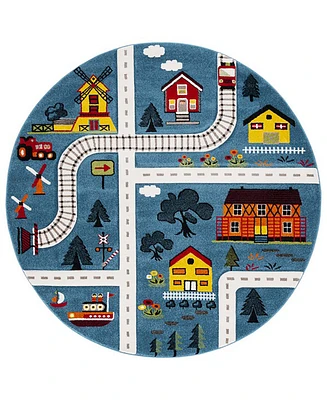 Safavieh Carousel Kids CRK197M 3'x3' Round Area Rug