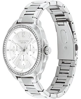 Coach Women's Kitt Silver Stainless Steel Bracelet Watch 38mm