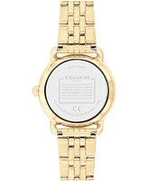 Coach Women's Elliot Gold-Tone Stainless Steel Bracelet Watch 28mm