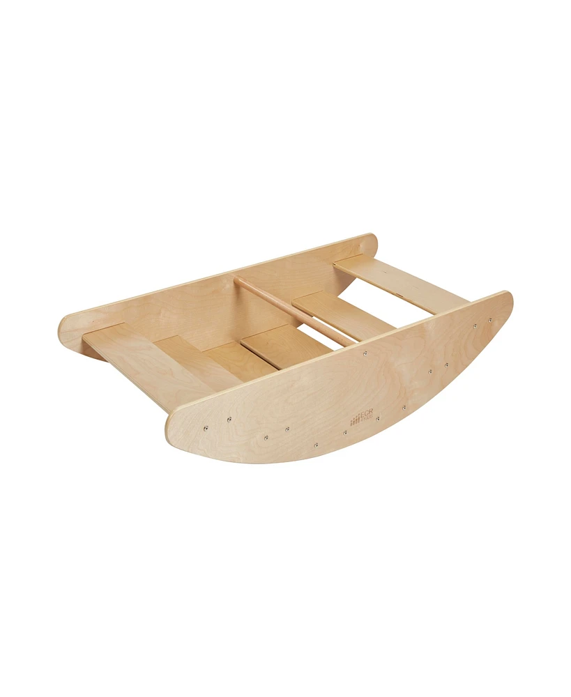 ECR4Kids Rocking Boat and Steps, Natural