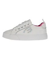 Bebe Little and Big Girls Low Top With Holographic "B" Sneaker