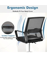 Sugift Ergonomic Drafting Chair Tall Office Chair with Foot Ring, Adjustable Height, Lumbar Support, Mesh Back